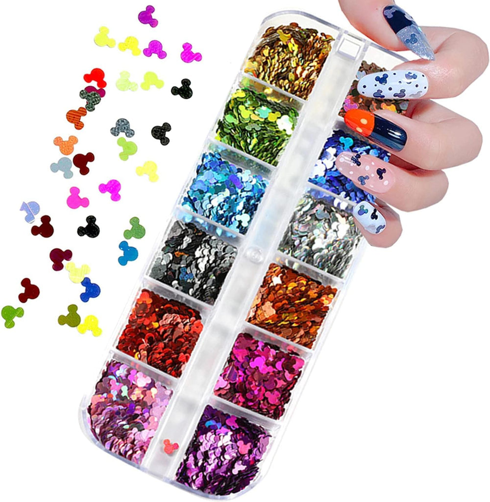 FUMIHIT destellos uñas 12 colores para diseño brillante