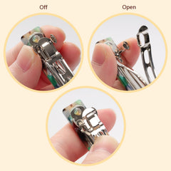 Fumwase shell clip with pattern adds unique flair to any hairstyle
