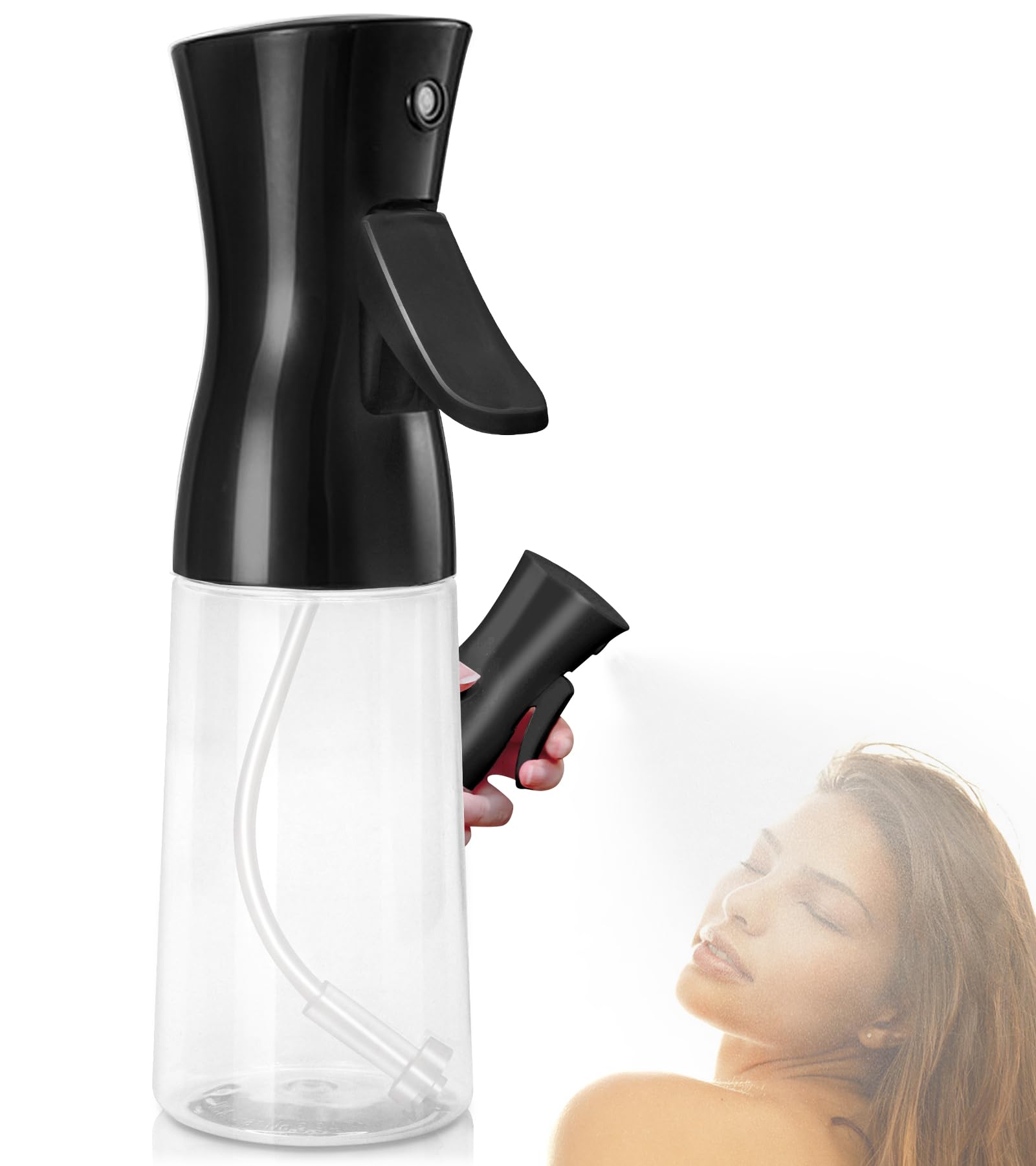 Fun Gift spray bottle hair mist offers ultra-fine delivery for even scalp coverage.