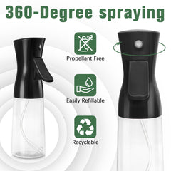 Fun Gift nano-nozzle spray bottle provides even coverage from any angle.