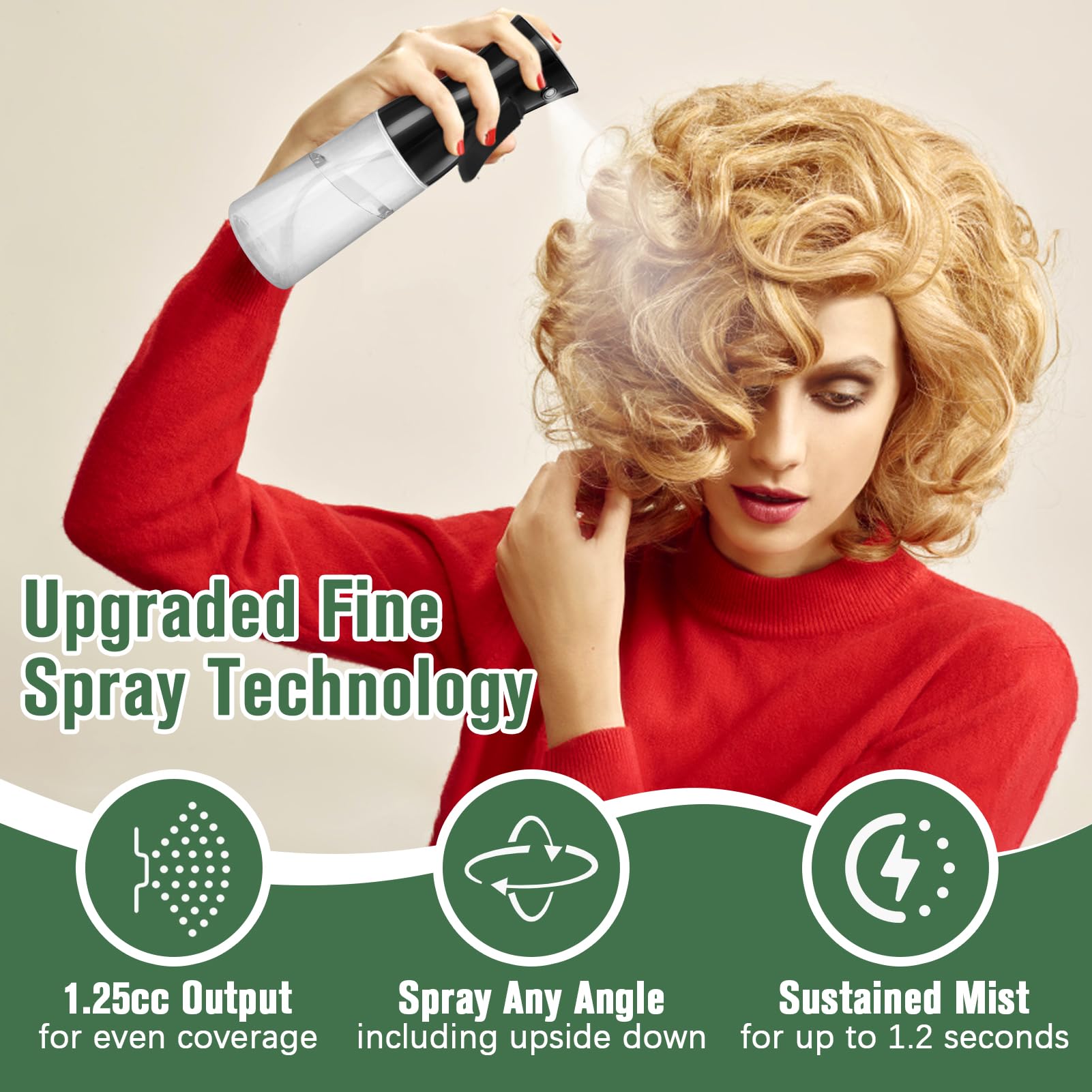 Fun Gift plant watering spray delivers light, even moisture for greenery.