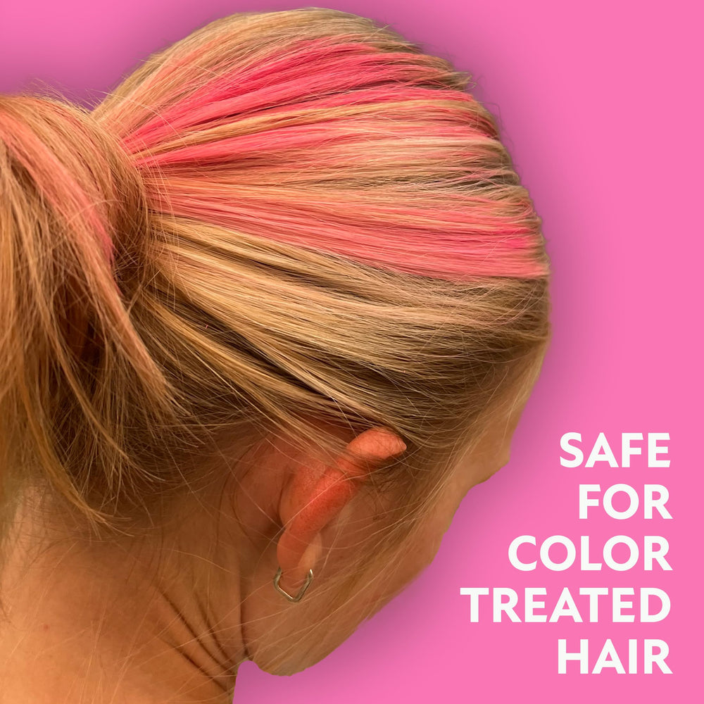 Fun In by Sun In party-look on hair for a playful style.