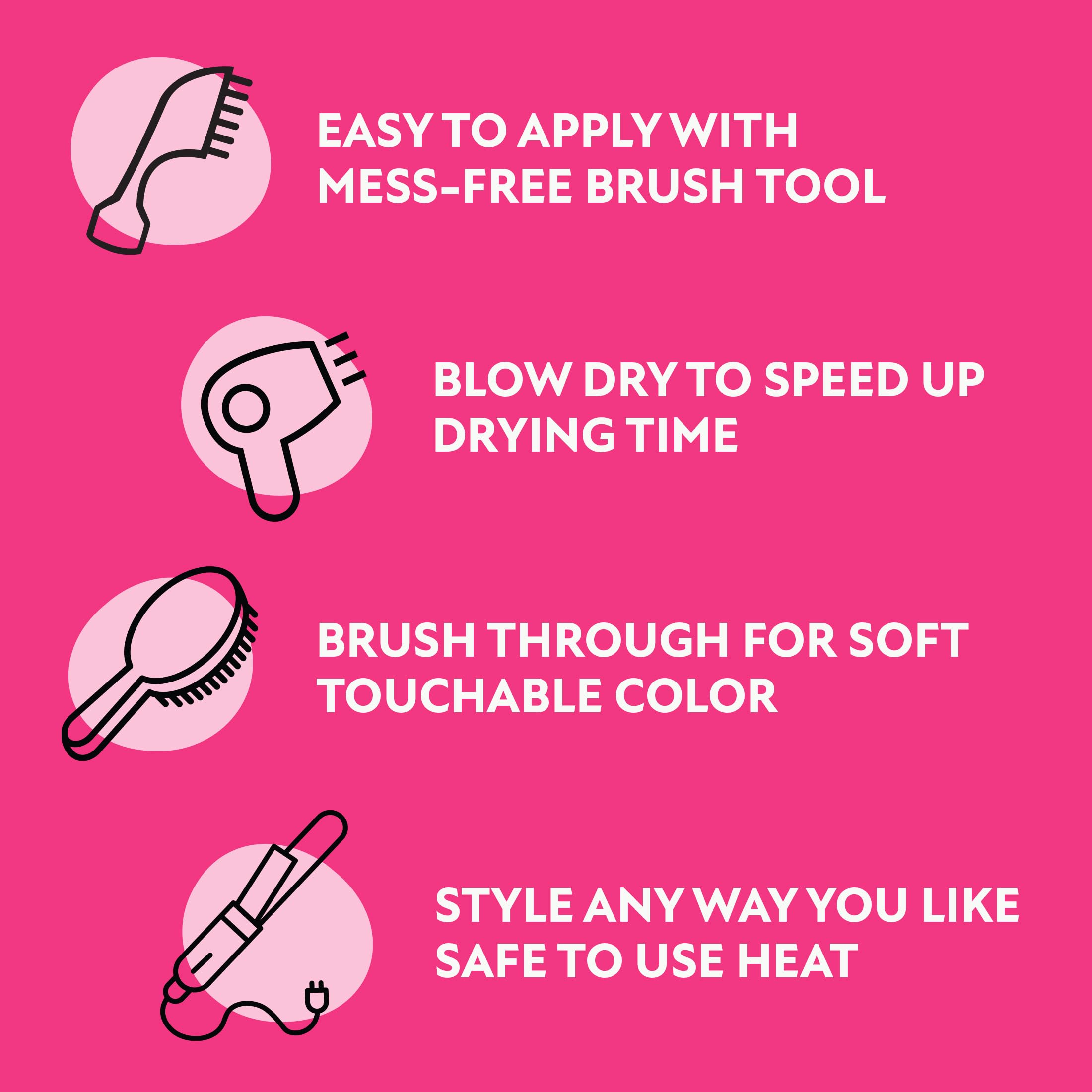 Fun In by Sun In salon-style results in a casual home setting.