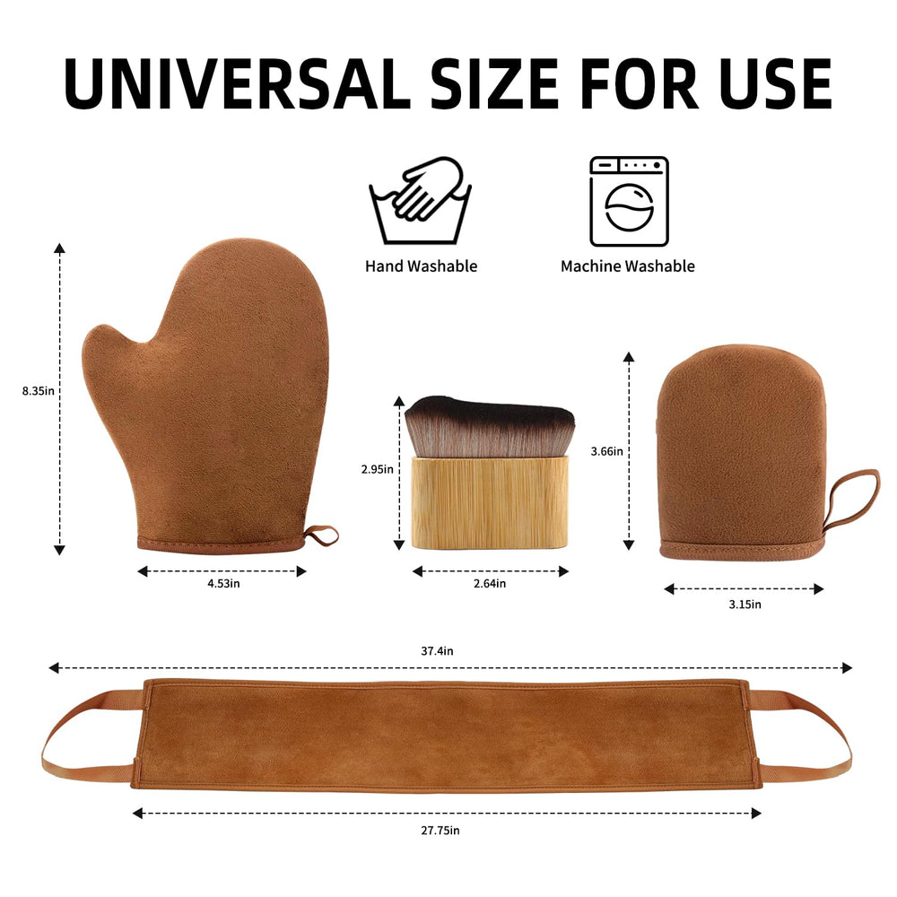 Kit FUNAN bronceado 4 en 1 mini mitón cara y pies precisión