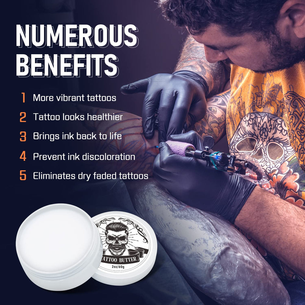 FUNAN Tattoo Butter para tatuajes nuevos y antiguos mantiene la vitalidad