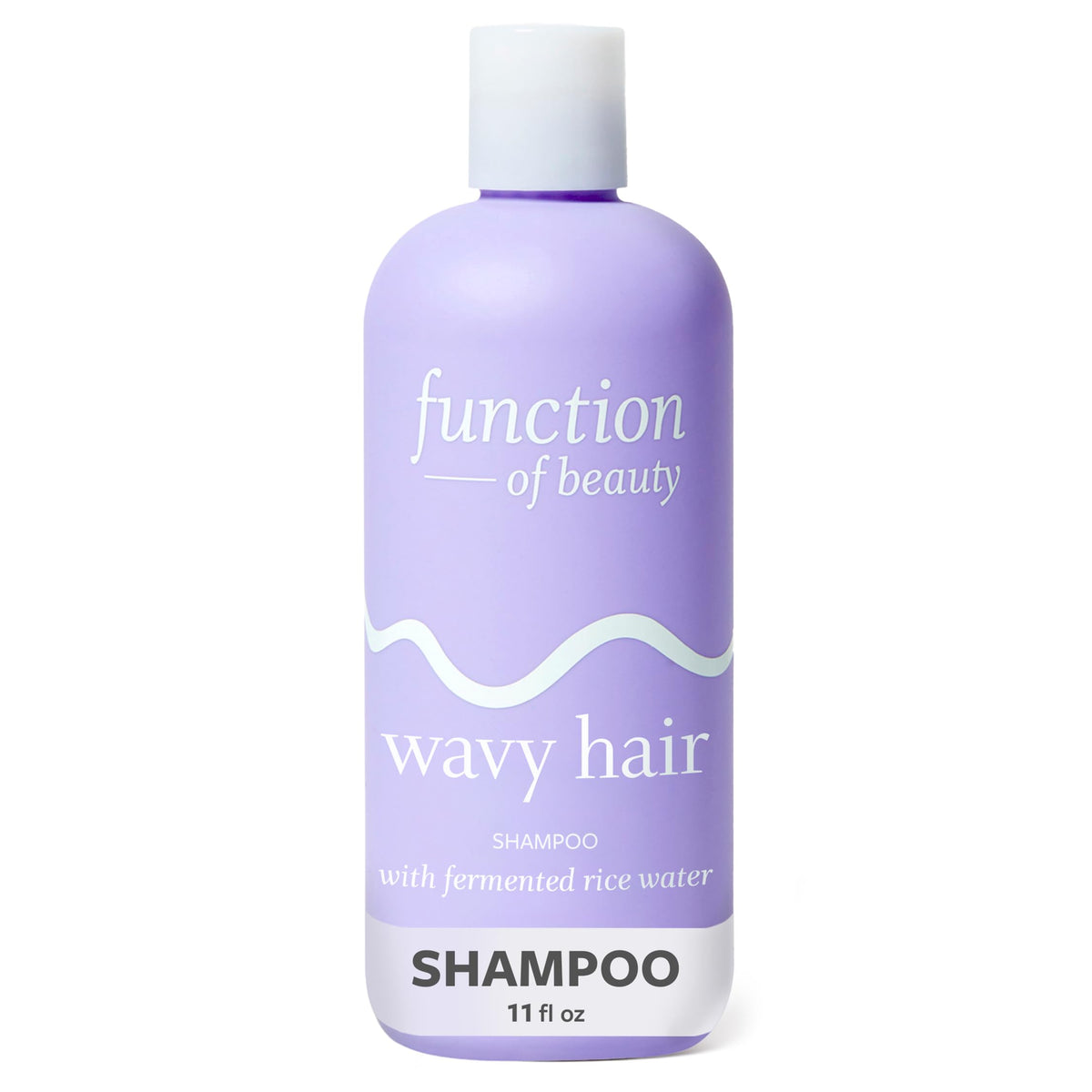 Function of Beauty Champú Ondulado, botella para limpieza suave y definición.