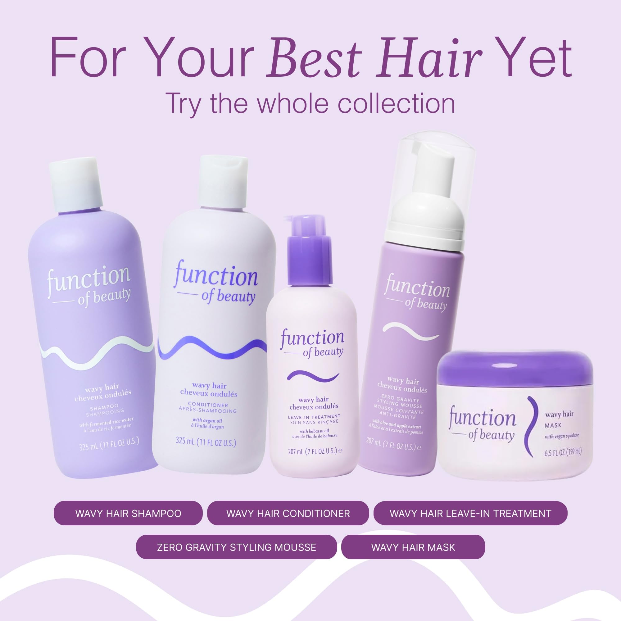 Function of Beauty: aplicación en puntas para mayor hidratación y desenredo.