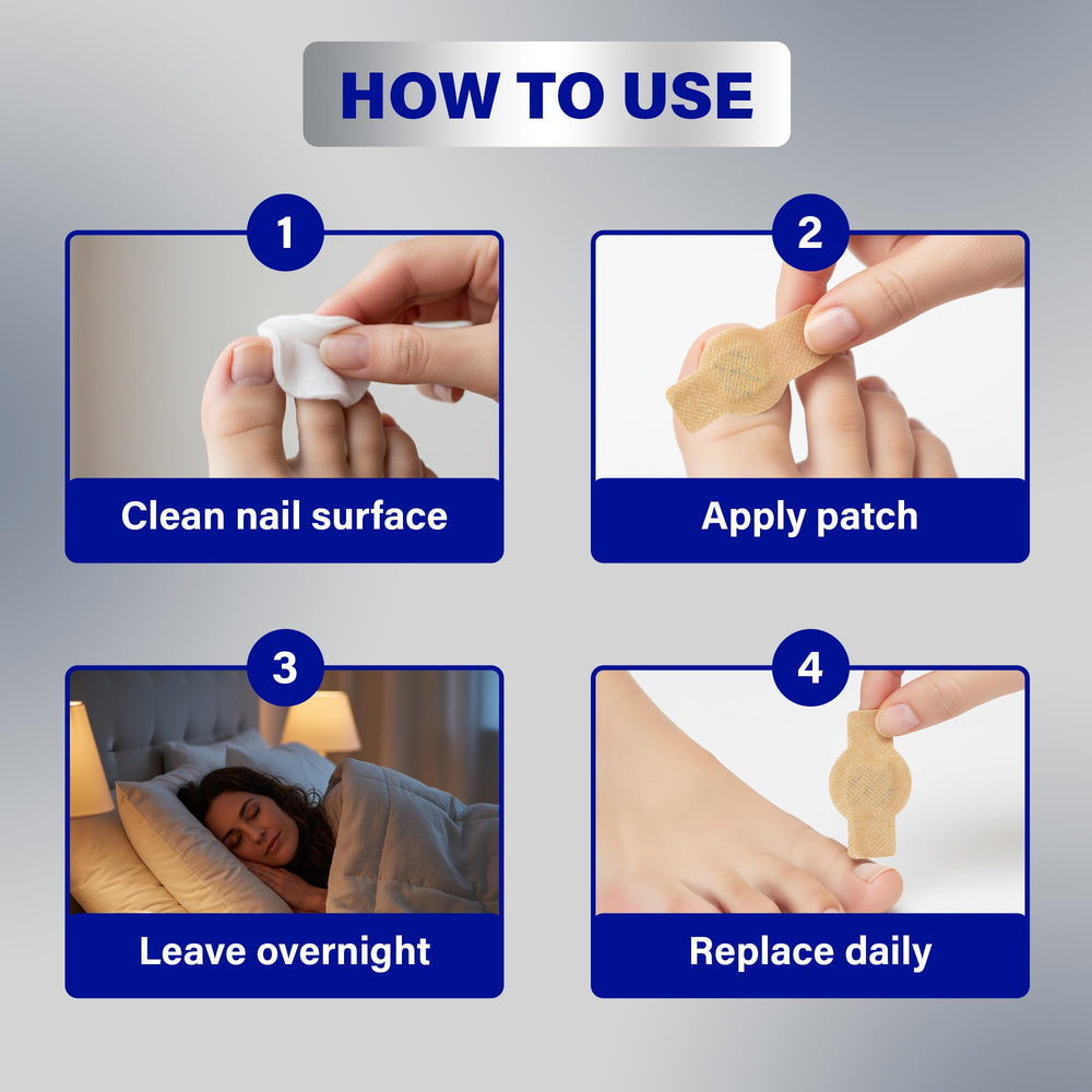 Fungal Nail Patches simple no-tool-application lets you apply quickly and confidently.