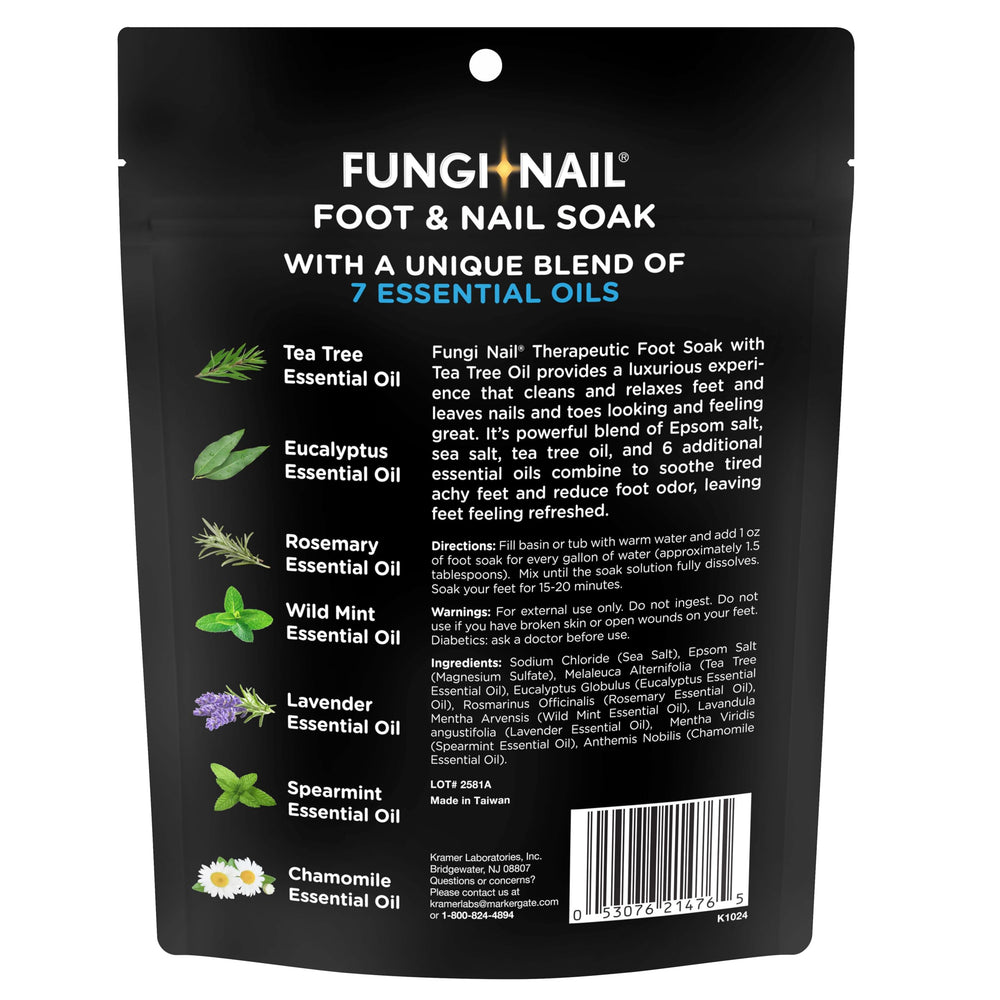Fungi-Nail: pies frescos tras un soak relajante.