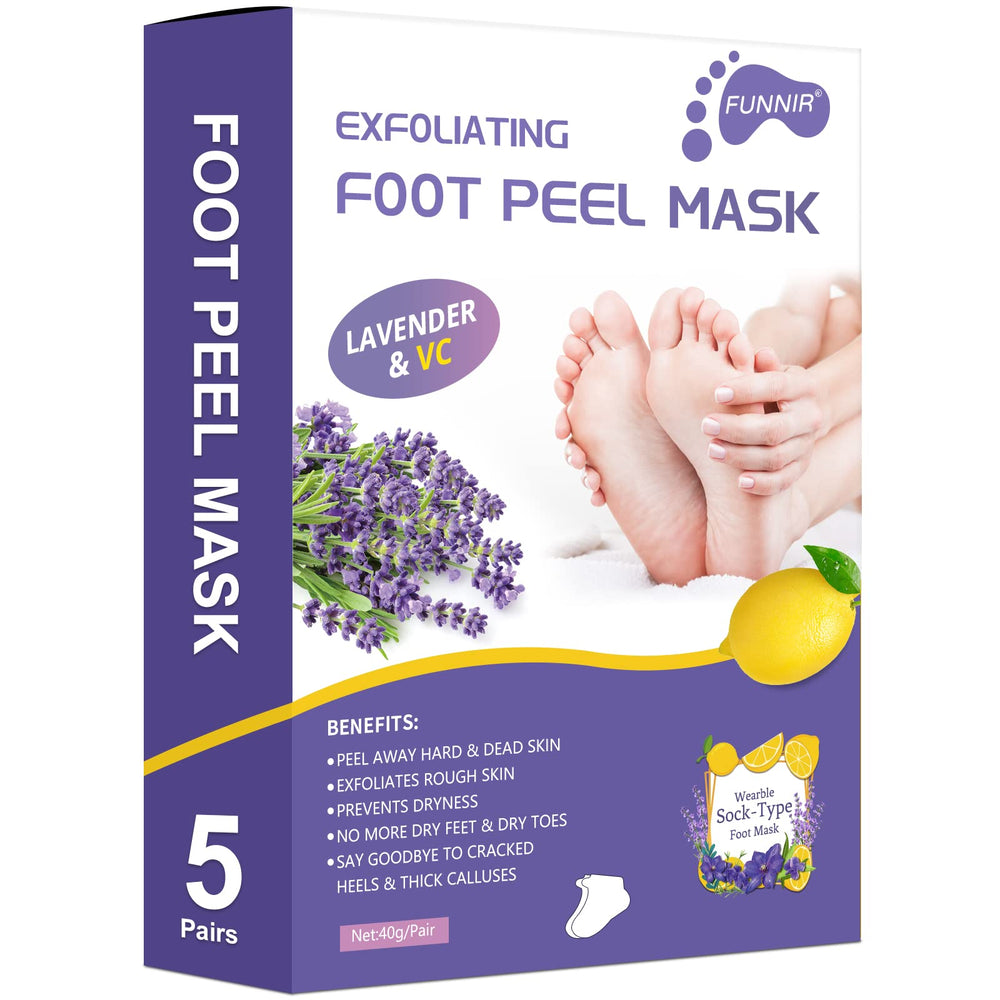 FUNNIR mascarilla exfoliante para pies, aplicación fácil para renovar la piel.