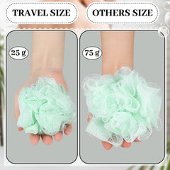 Conjunto de 12 esponjas Funnymoom coloridas para baño, versátiles y compactas.