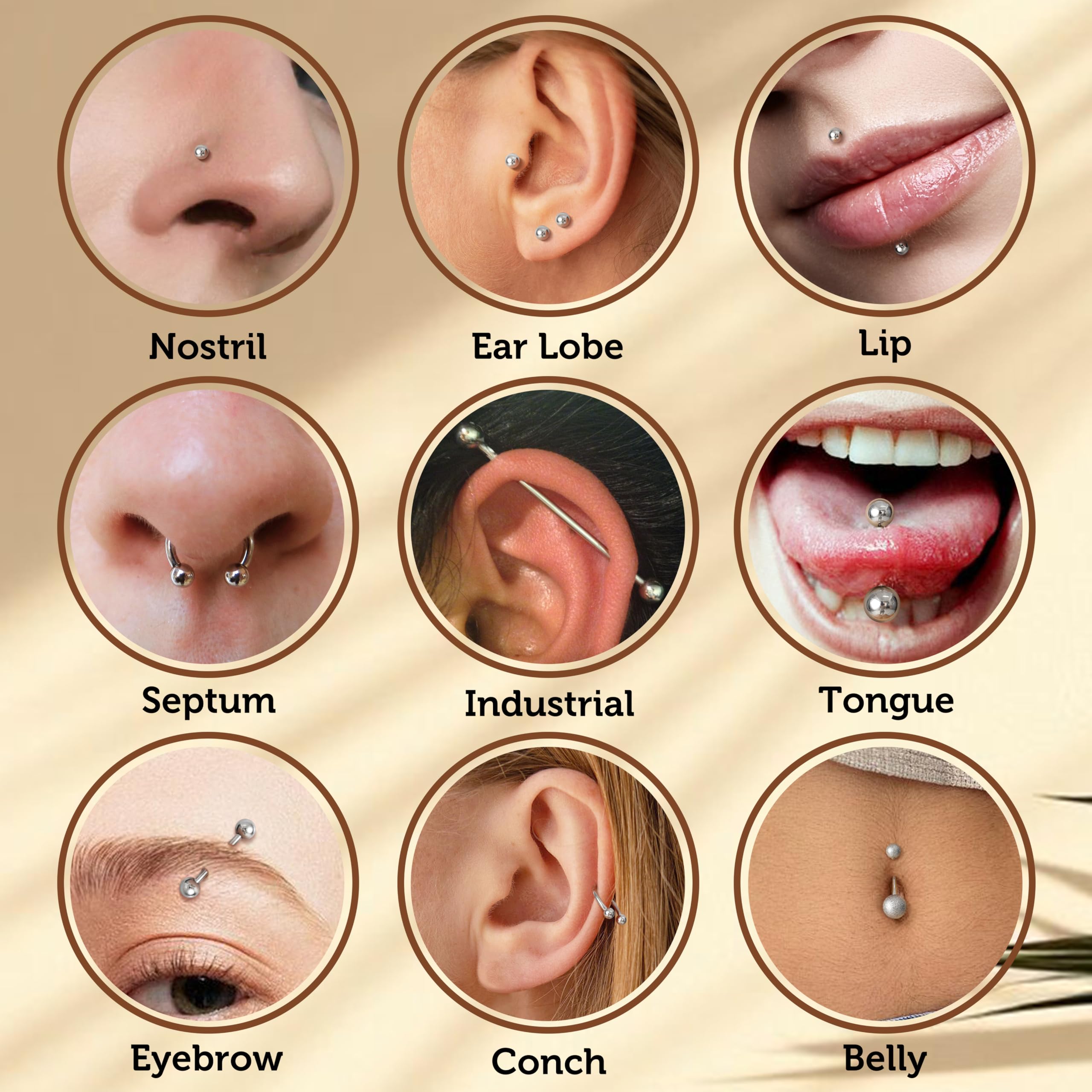 FUNRUN JEWELRY: herramienta para septum con agarre firme para cambios precisos.