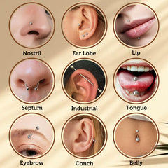 FUNRUN JEWELRY: herramienta para septum con agarre firme para cambios precisos.