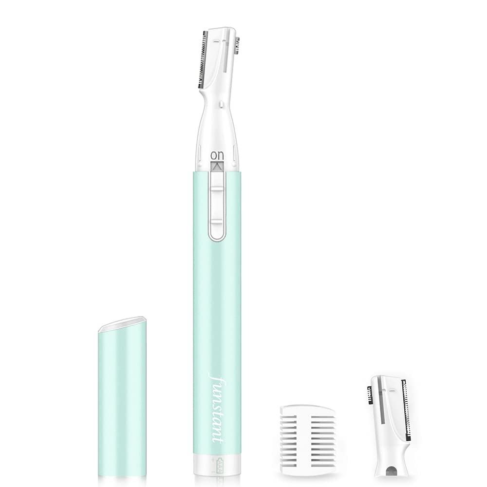 Funstant Eyebrow Trimmer with rounded-tip blades for gentle, skin-safe shaping.