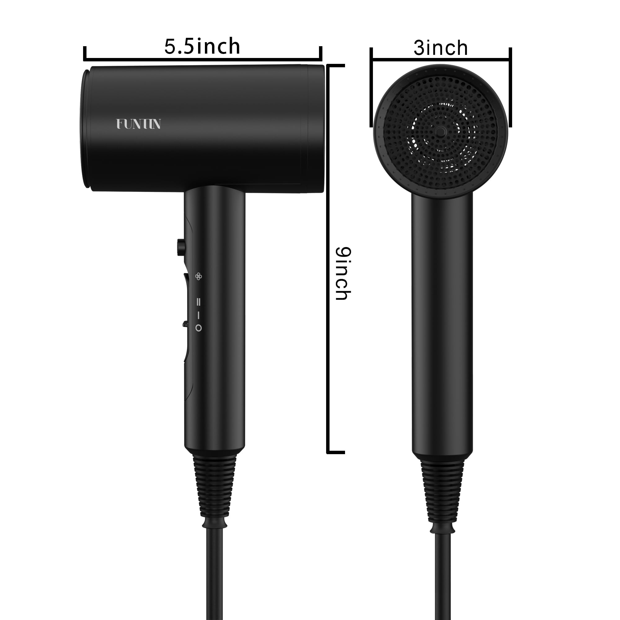 FUNTIN diffuser attachment in use for curl definition