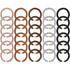 Funtopia 30-pack hair ties in versatile colors for any outfit.