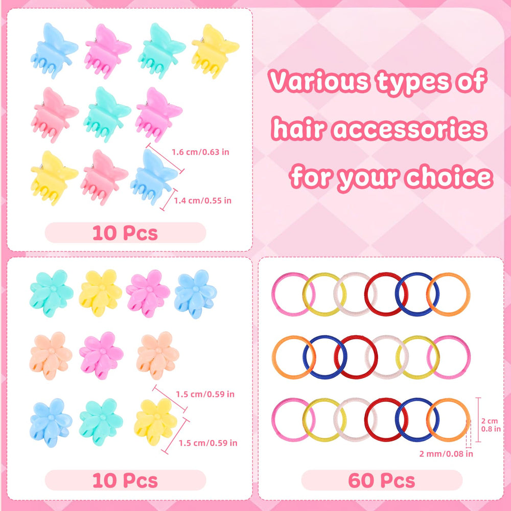 Clips mini mariposa y flor de Funtopia para detalles adorables