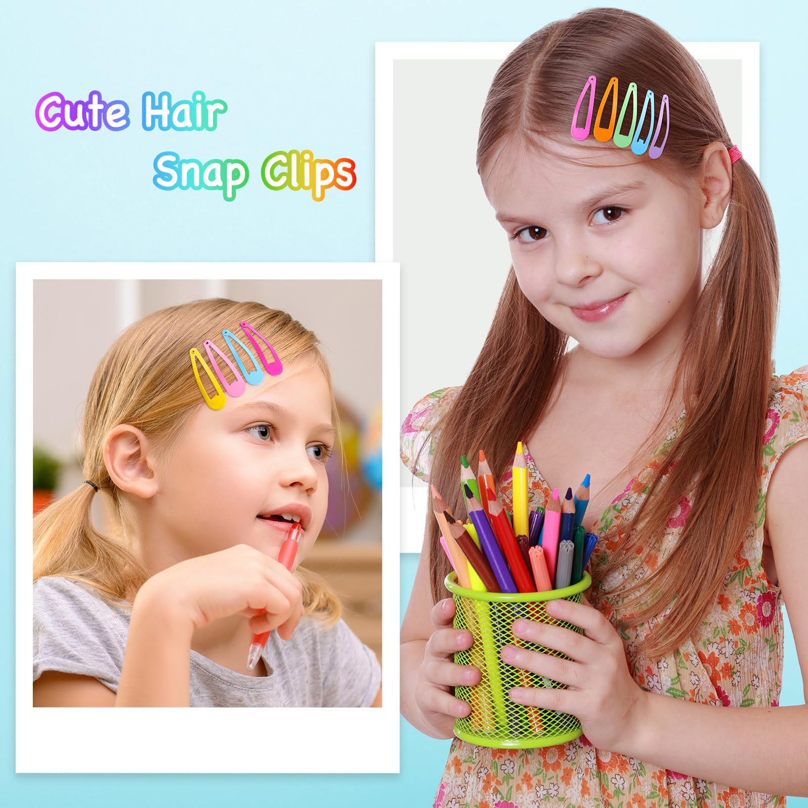 Funtopia easy-to-use clip design for quick, snag-free hair styling.