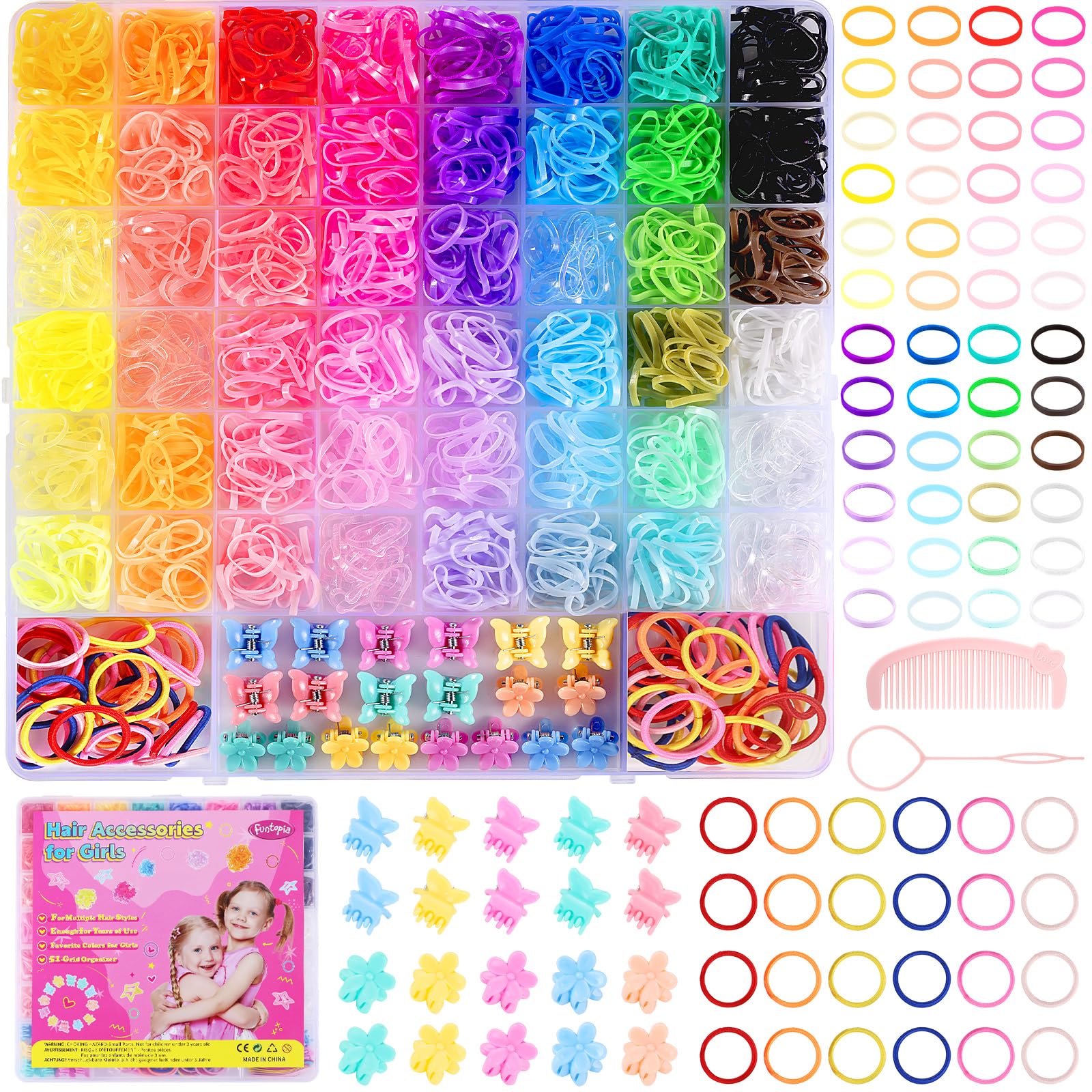 Ligas de pelo Funtopia en 46 colores para combinar con cualquier look