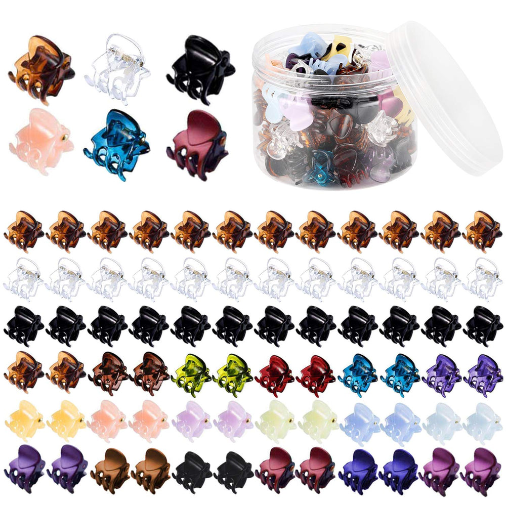 Clips Funtopia mini para pelo, colores surtidos, ideal para peinados diarios y toques de color.