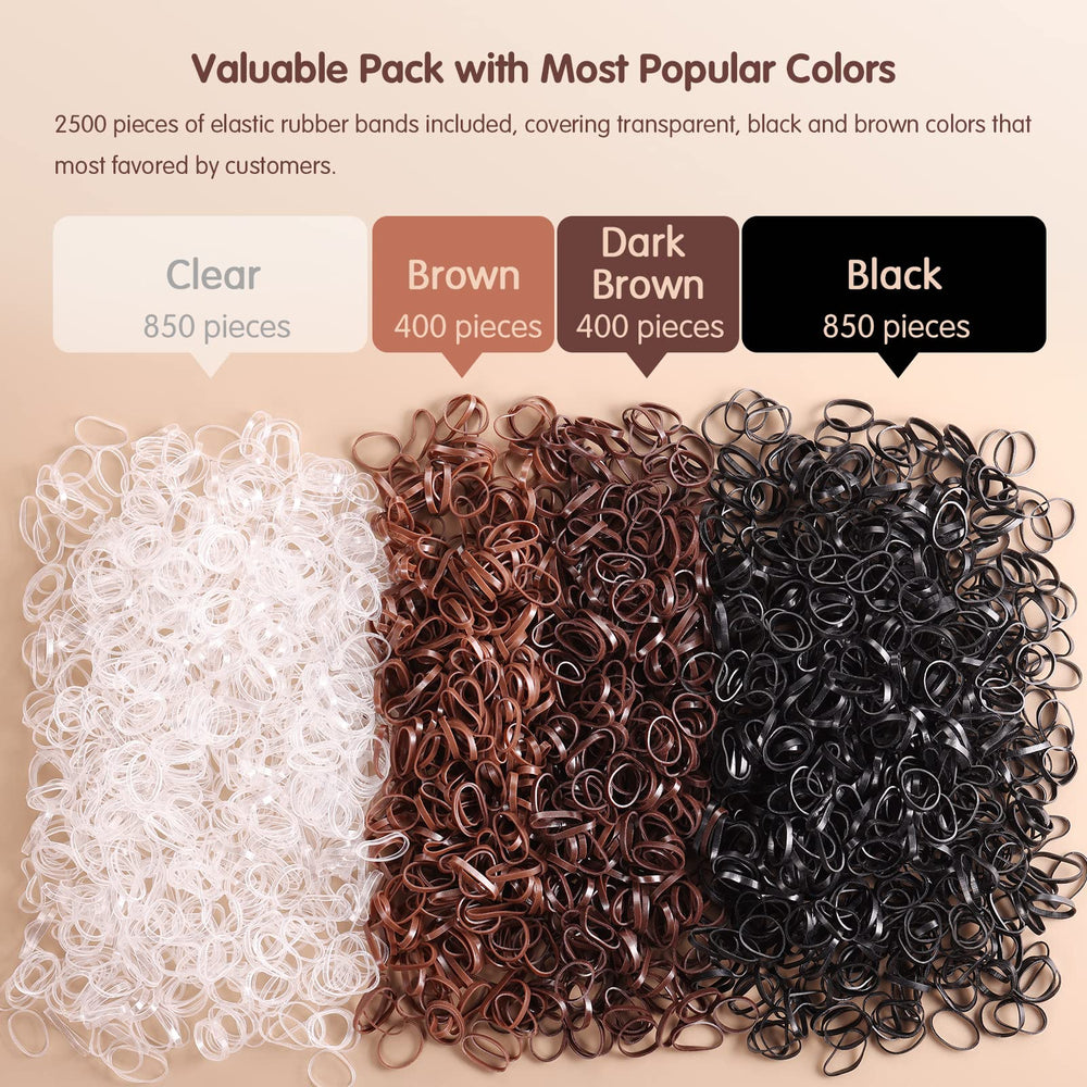 Funtopia mini hair ties in four colors for versatile styling.