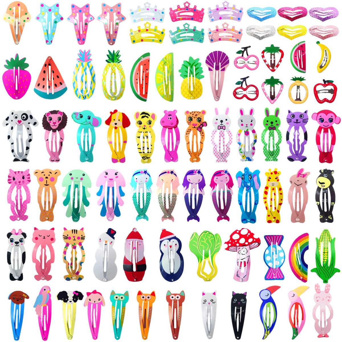 Pinzas Funtopia de animales, ideal para peinados divertidos y duraderos.