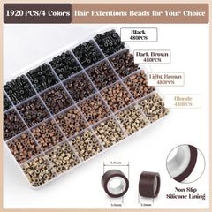 Funtopia blonde beads close-up showing color match for seamless integration.