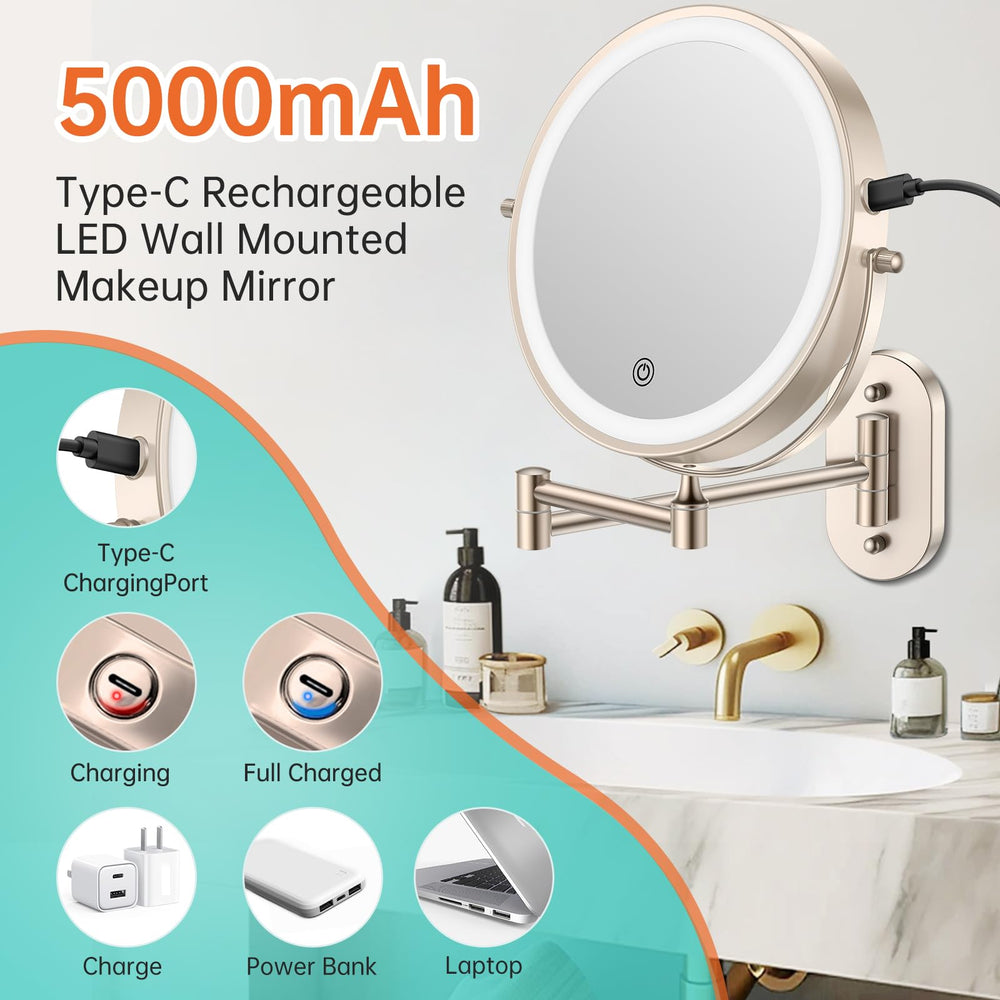 Funtouch 1x magnifying mirror helps precise makeup application