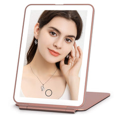 FUNTOUCH travel mirror with 72 LEDs for precise makeup in any lighting.