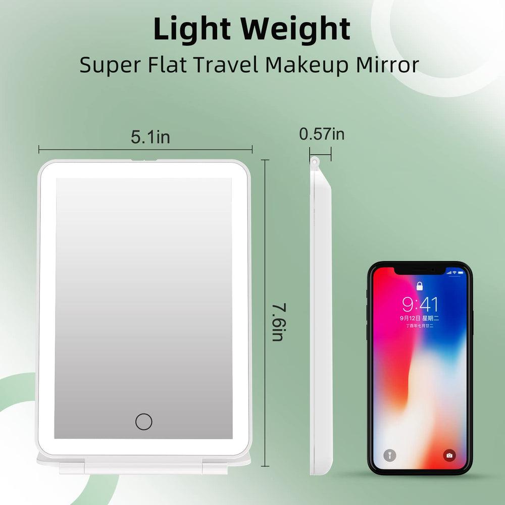 FUNTOUCH travel mirror includes a protective felt bag to prevent scratches.