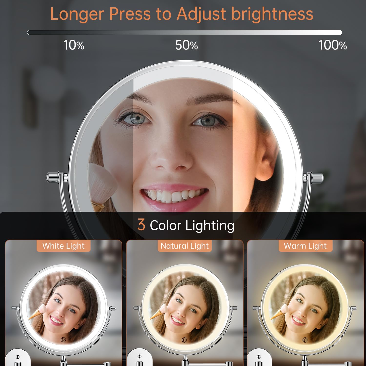 FUNTOUCH three-color lighting temperatures for different environments.