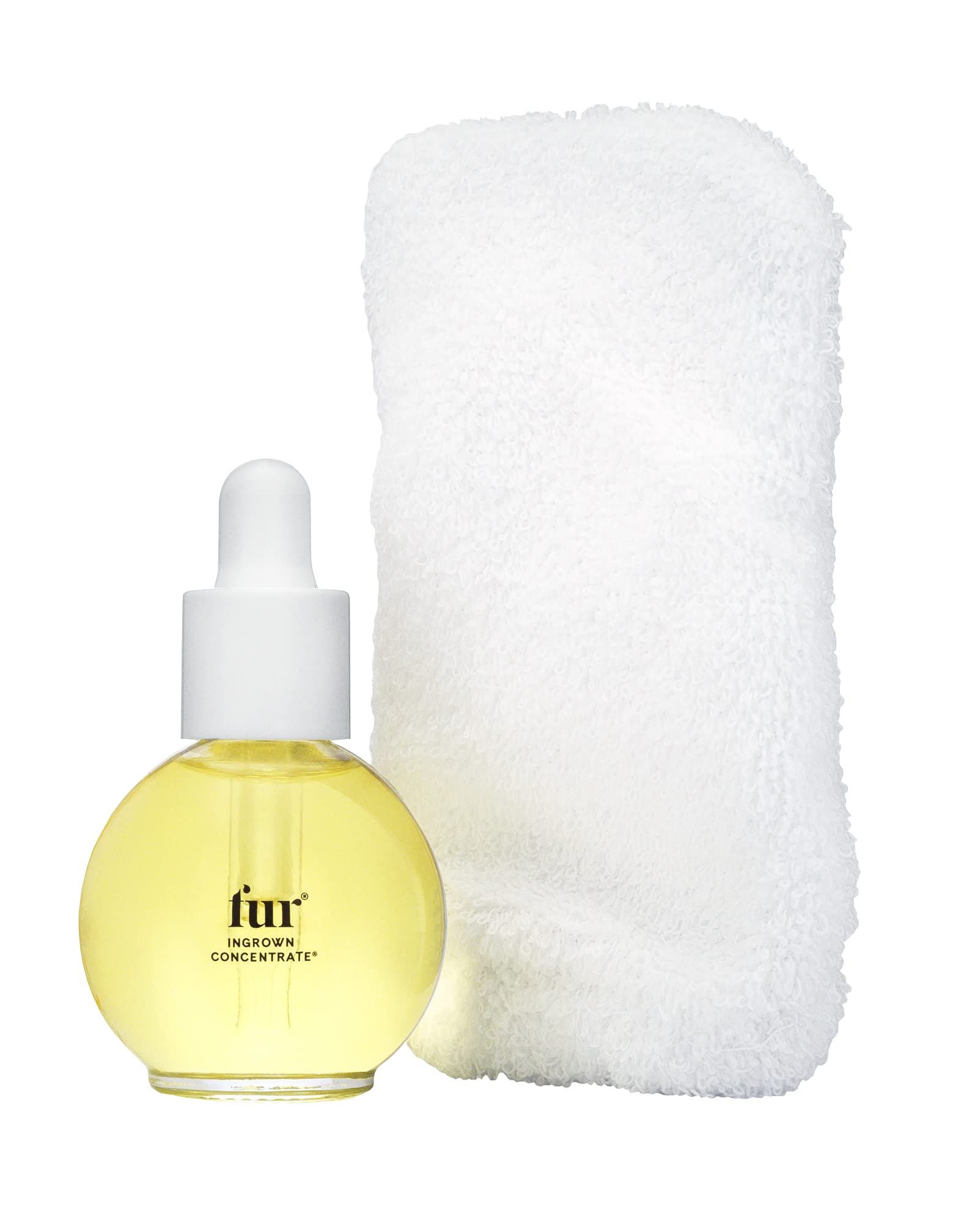Fur Ingrown Concentrate bottle on a clean counter for gentle exfoliation