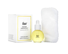 Fur Ingrown Concentrate dropper releasing a lightweight exfoliating oil
