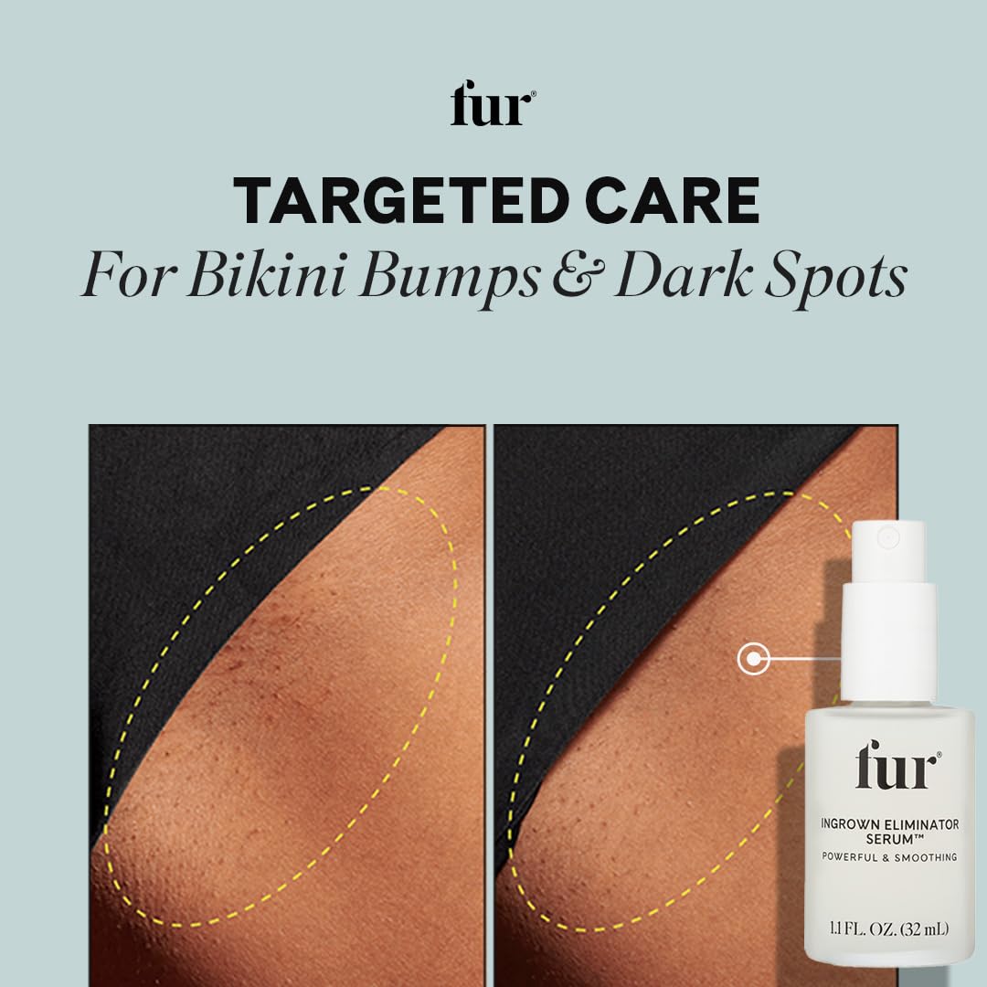 Fur Ingrown Eliminator Serum safe use for intimate areas in daily care.