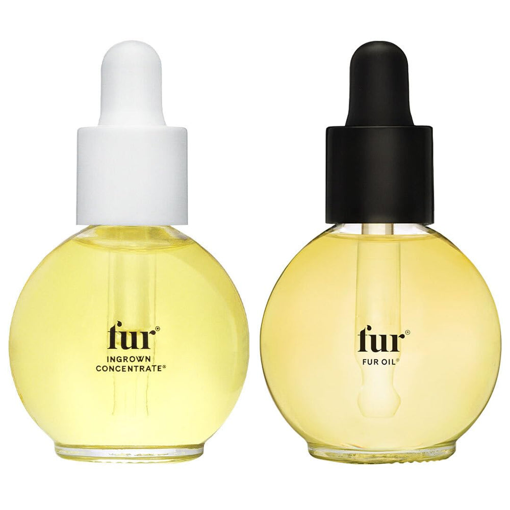 Fur Ingrown Hair Care Duo oil bottle for softening cuticles and hydrating skin