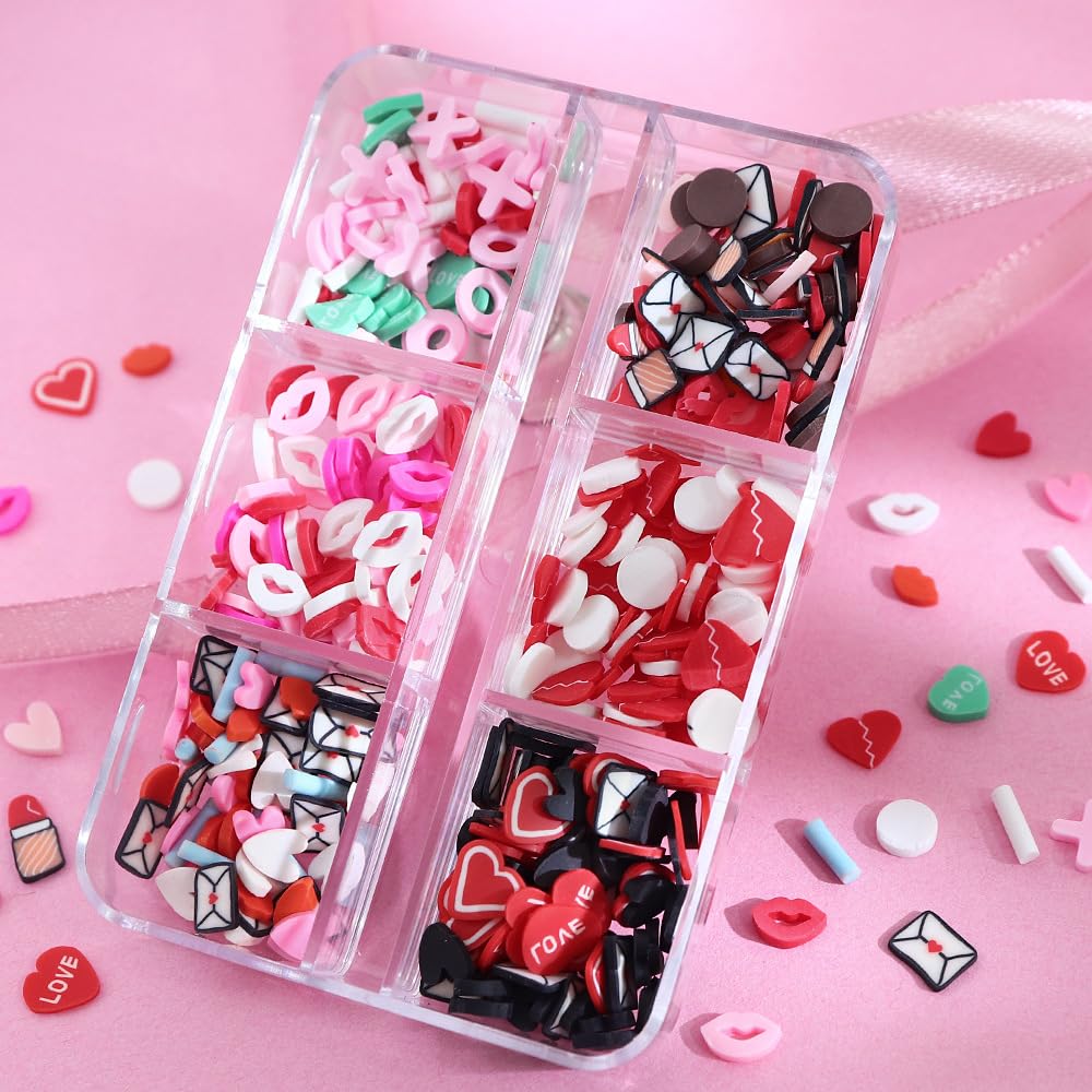 Furimuk brillo con amor para uñas, perfecto para diseños románticos.