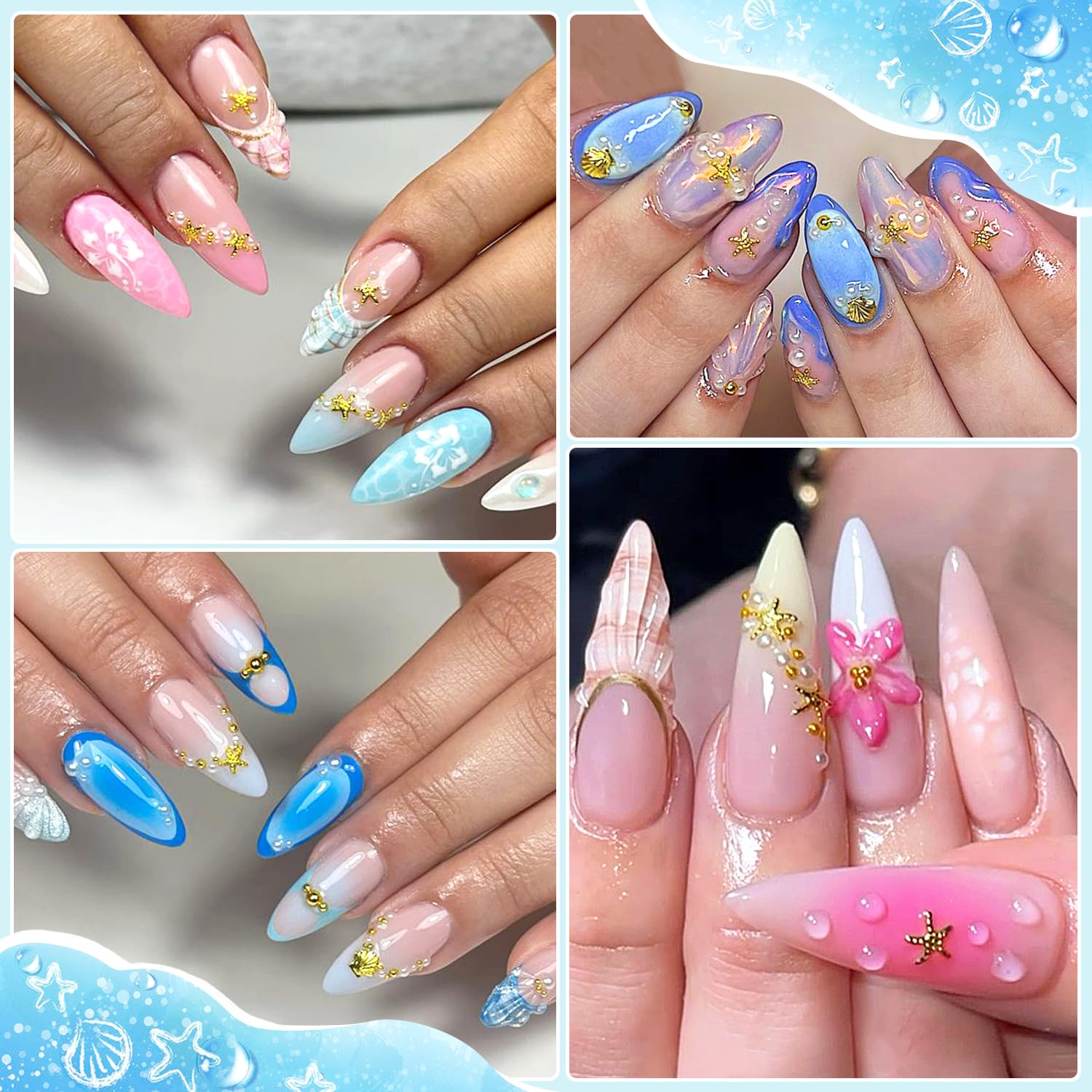 furtherpretty destellos dorados para uñas, acentúa brillos sutiles