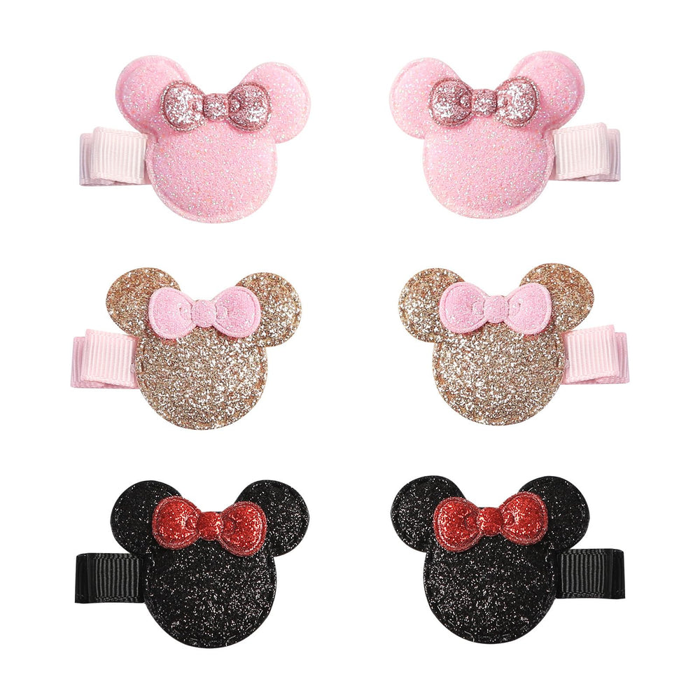 Furutonhe pink glitter mouse ears pair on a baby look for daily wear
