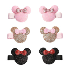 Furutonhe pink glitter mouse ears pair on a baby look for daily wear