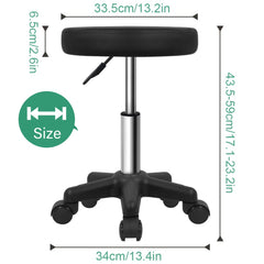 FURWOO height-adjustable stool showing 43.5–59 cm range for ergonomic reach