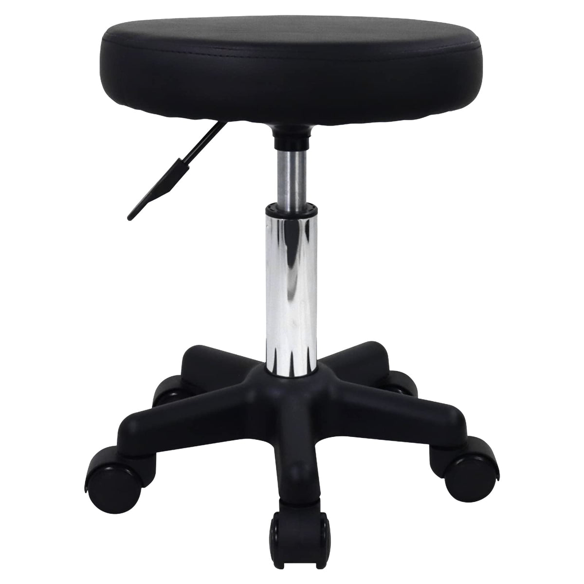 FURWOO round rolling stool with cushioned seat for spa and salon comfort