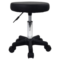 FURWOO round rolling stool with cushioned seat for spa and salon comfort