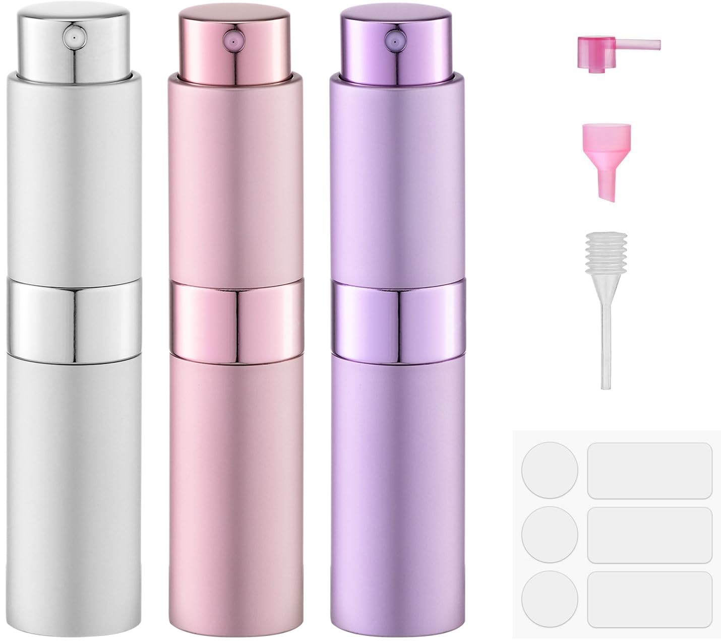 Fusupak 8ml travel atomizer showing compact refillable design for on-the-go fragrance needs.