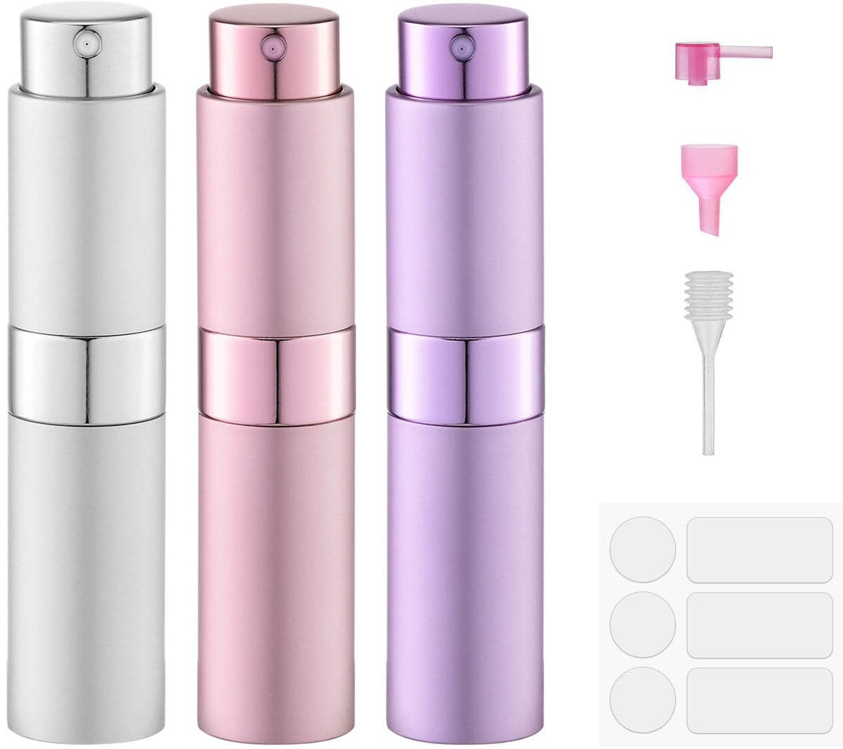 Fusupak 8ml travel atomizer showing compact refillable design for on-the-go fragrance needs.