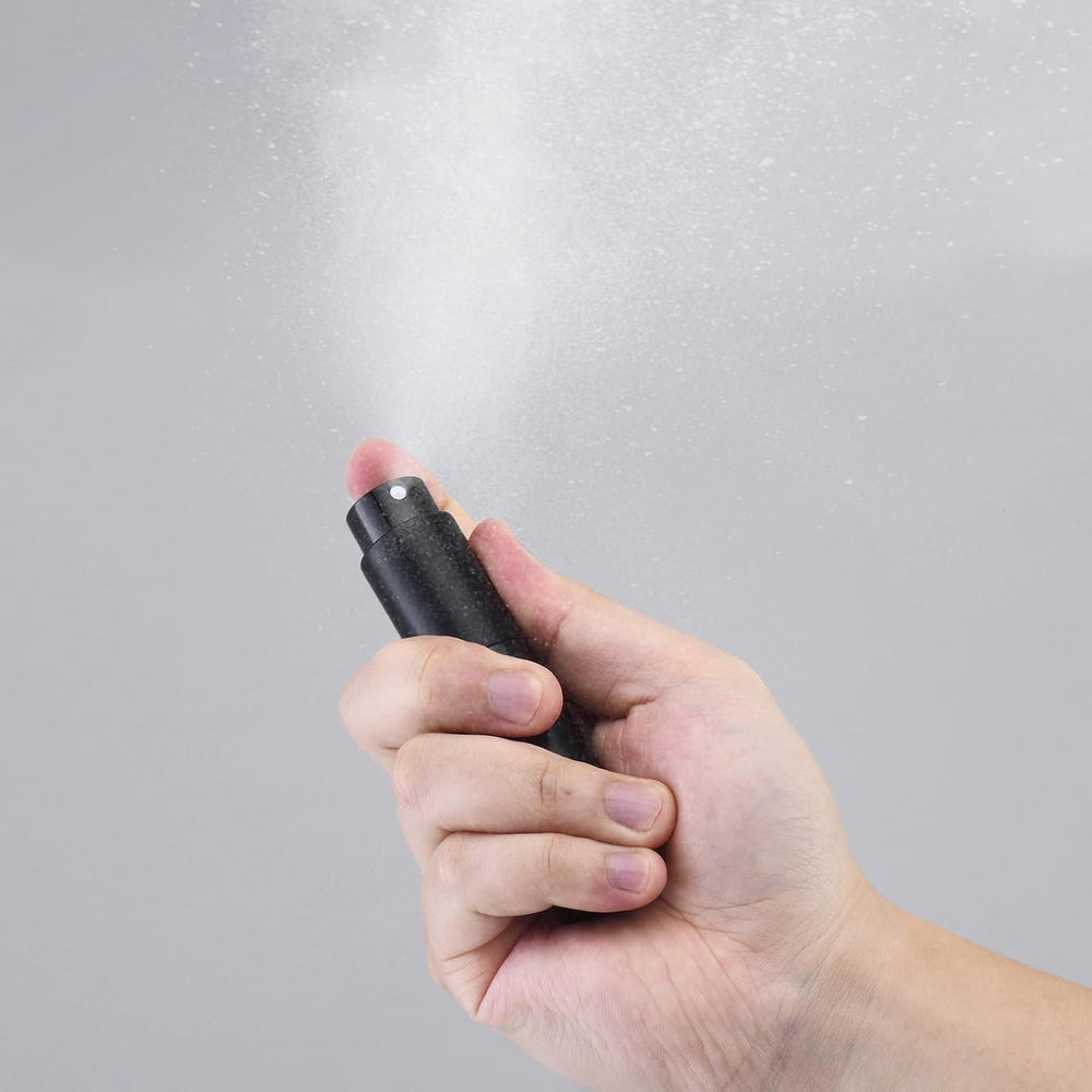 Fusupak portable perfume spray fits in a pocket for quick refreshes anywhere.
