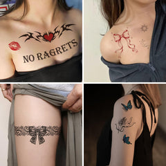 FUUNTATO aguila-tatuaje-temporal, símbolo fuerte para disfraces y eventos.