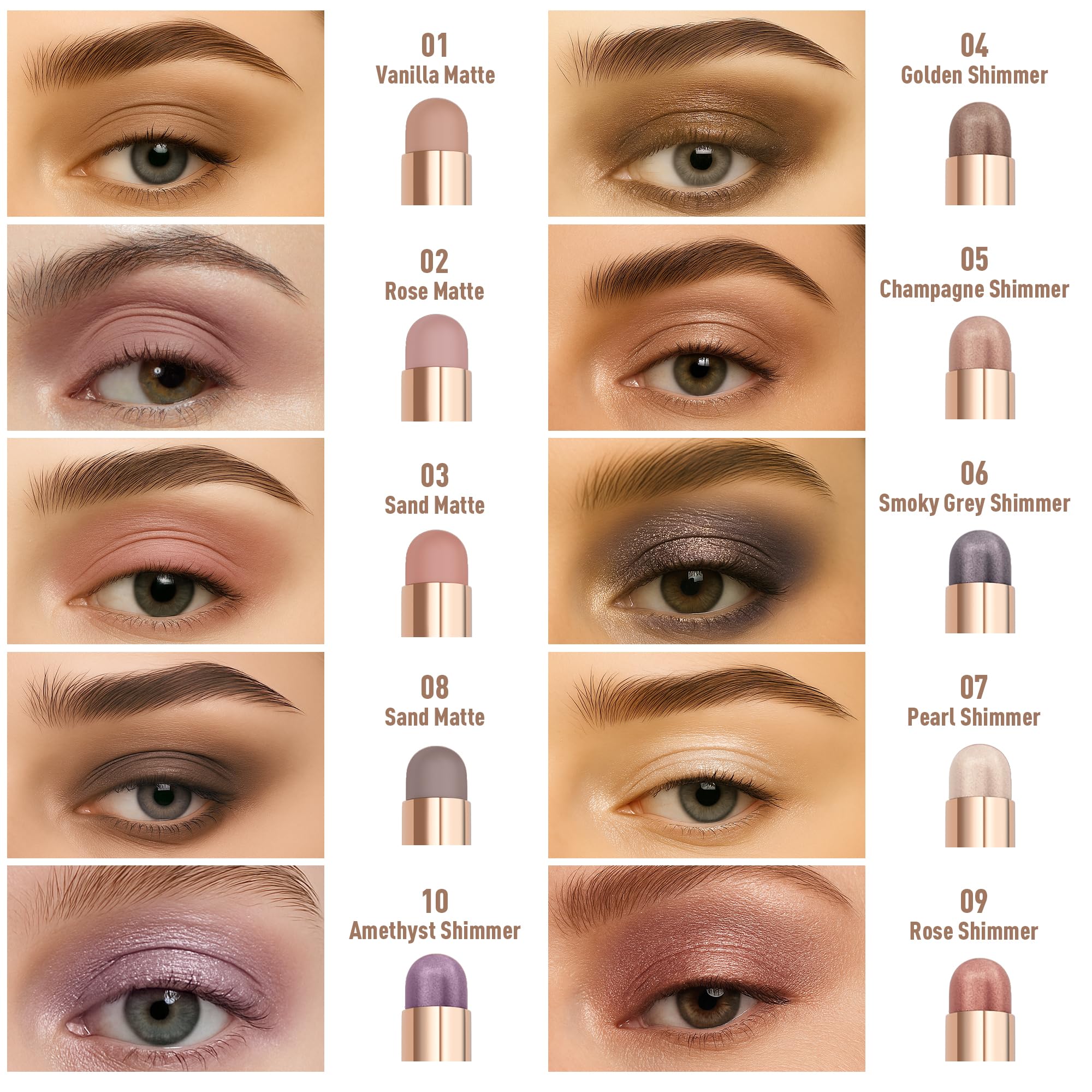 FV Eyeshadow Stick Duo versatile shades for day-to-night transitions.
