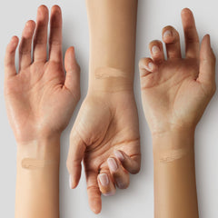 FV Matte Foundation waterproof test showing transfer-resistant wear.