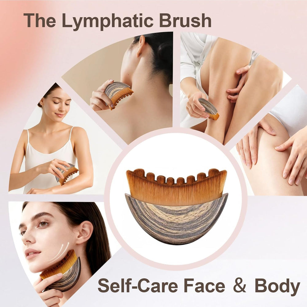 Fvaql facial lymphatic drainage massage demonstrating relaxation and lift