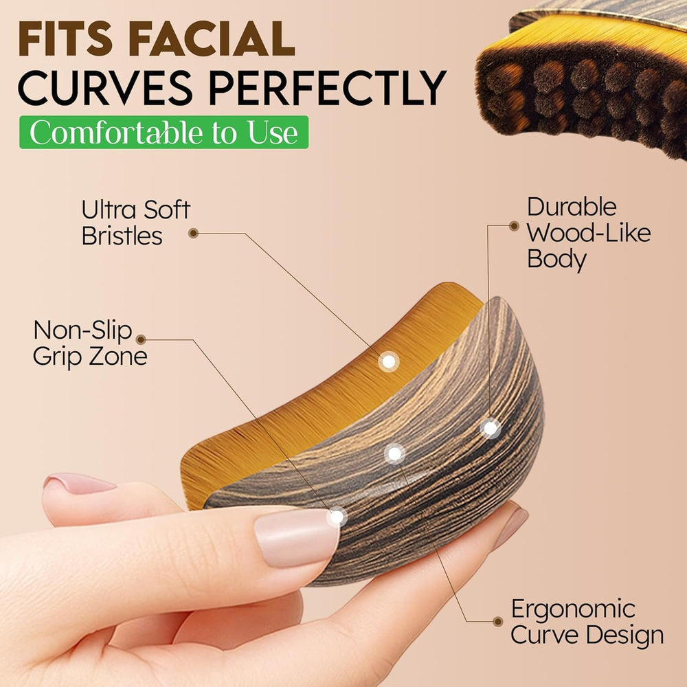 Fvaql ultra-soft bristles glide smoothly over the skin for sensitive skin